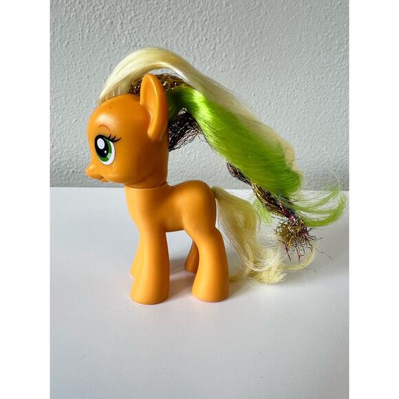 My Little Pony MLP G4 Apple Jack with Glitter Thread Hair 2010 - Picture 6 of 7